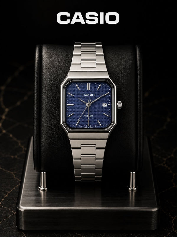 Casio MTP-B145 Minimalist Square Integrated Bracelet