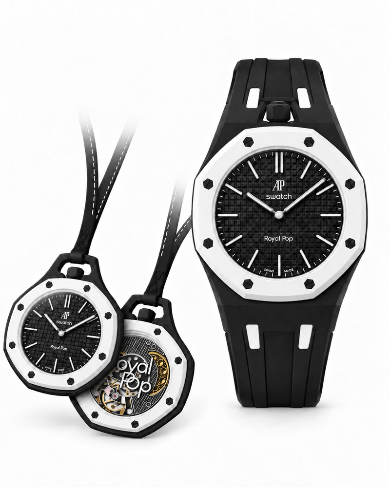 AP × Swatch Royal Pop – Ocho Negro (SSX03W101N)