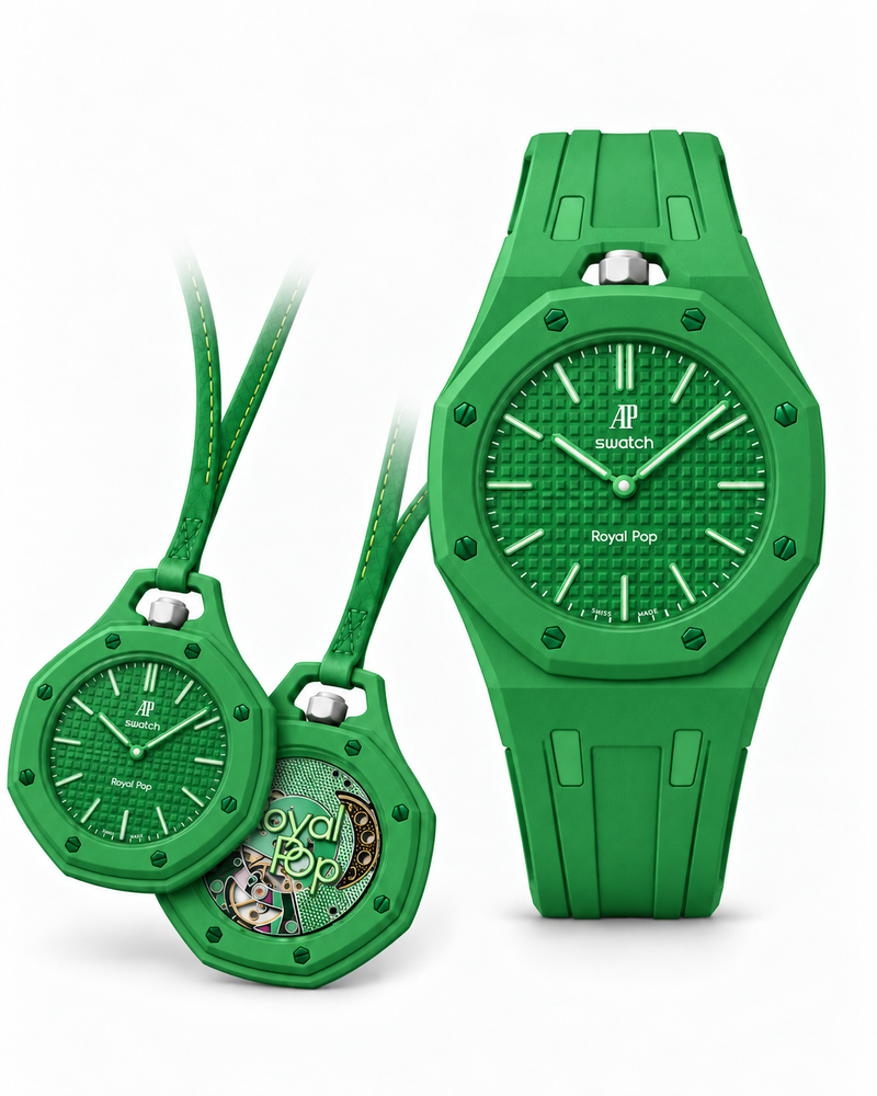 AP × Swatch Royal Pop – Green Eight (SSX03G100N)