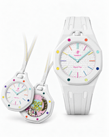 AP × Swatch Royal Pop – Huit Blanc (SSX03W100N)